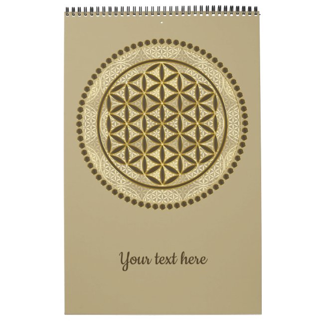 Calendrier FLEURS DE VIE - Symbole de géométrie sacrée Art 2 (Protection)