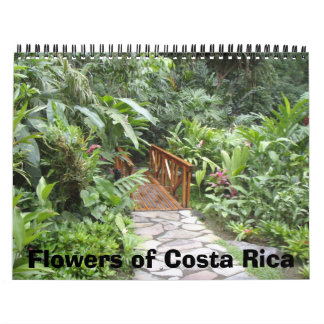 Calendrier Fleurs du Costa Rica