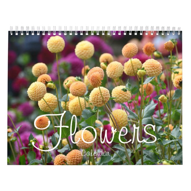Calendrier Fleurs florales photographiques (Protection)