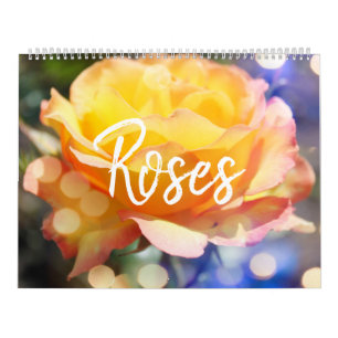 Calendrier Fleurs Roses magnifiques