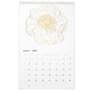 Calendrier Fleurs tropicales et fleurs de jardin fleuries d'o