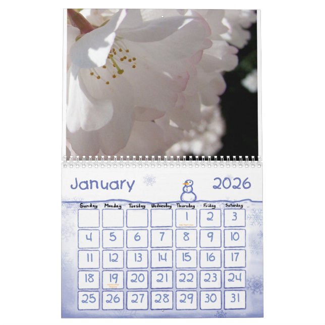 Calendrier floral (Jan 2026)