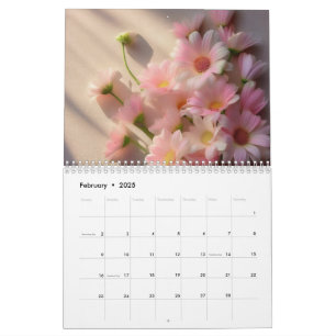 Calendrier floral 2025 : Plage de fleurs botanique