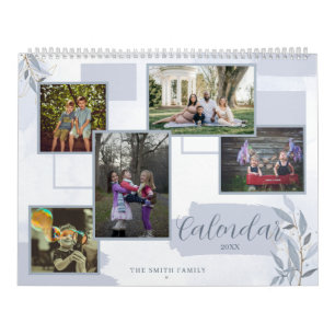 Calendrier Floral Custom Family Photo Multi Photo Souvenirs