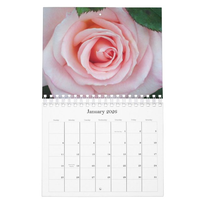 Calendrier floral des roses 2011 roses (Jan 2026)