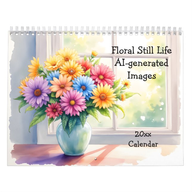 Calendrier Floral Still Life AI-generated Images (Protection)