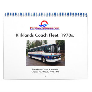 Calendrier Flotte d'autobus et d'autocars de Kirklands