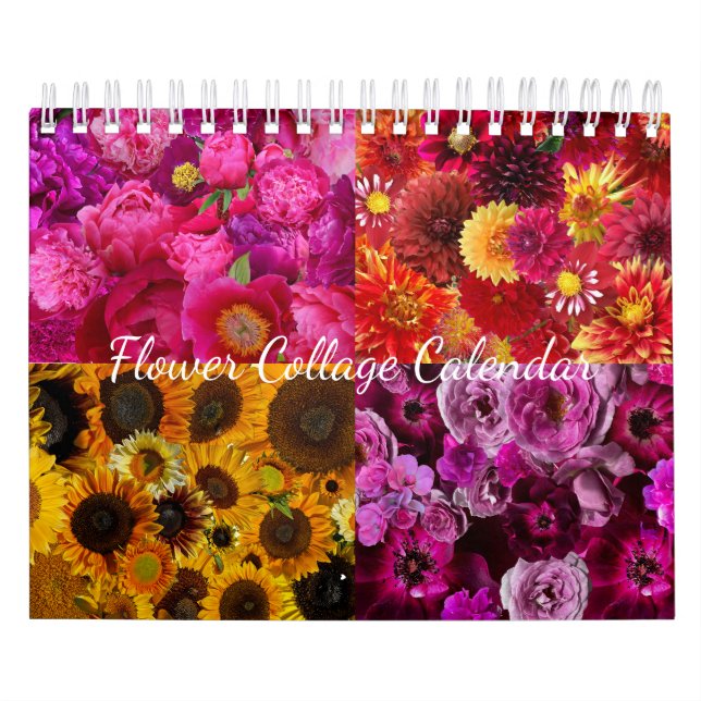 Calendrier Flower Collage  (Protection)