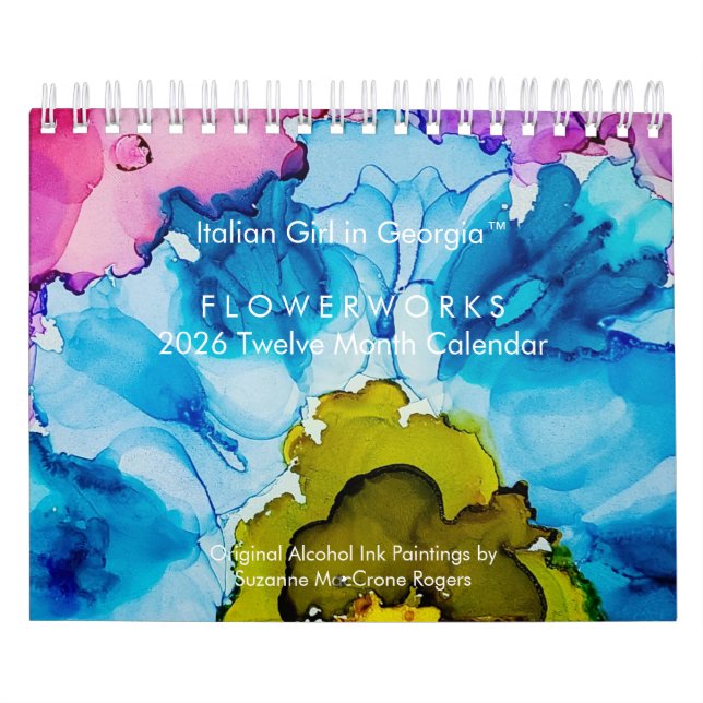 Calendrier Flowerworks - 2026 Twelve Month Art Calendar (Protection)