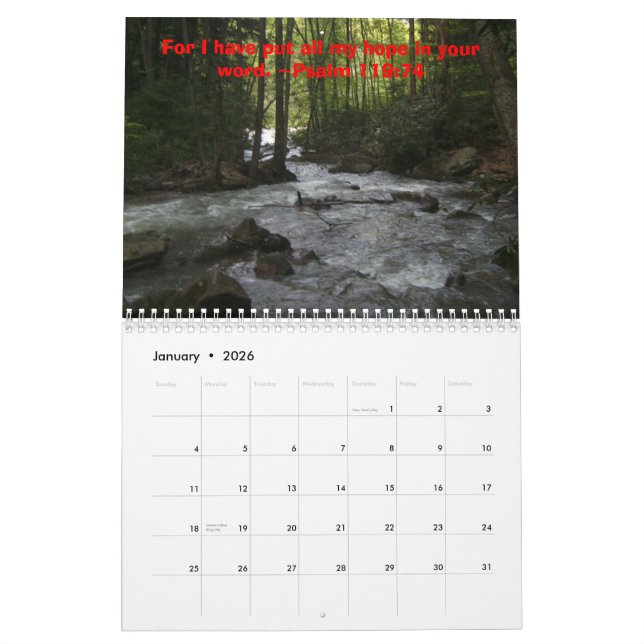 Calendrier Foi et amour 2009 d'espoir (Jan 2026)