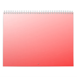 Calendrier Fond Abstrait Minimaliste Dégradé Rose Rouge Clair