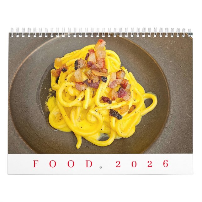 Calendrier Food 2026 calendar (Protection)