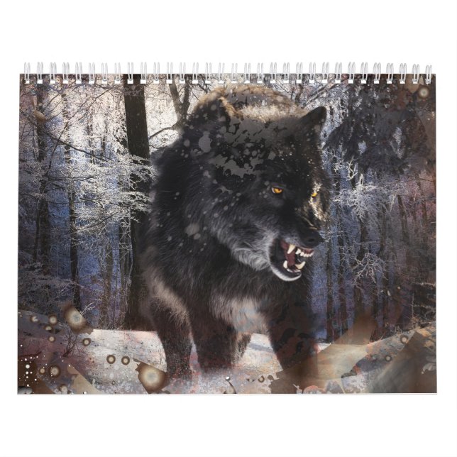 Calendrier Forêt de loups en colère (Protection)