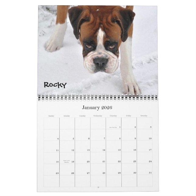 Calendrier fou 2012 de boxeur (Jan 2026)