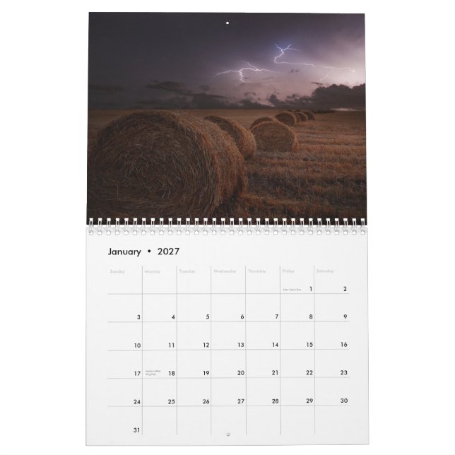Calendrier Foudre (Jan 2027)