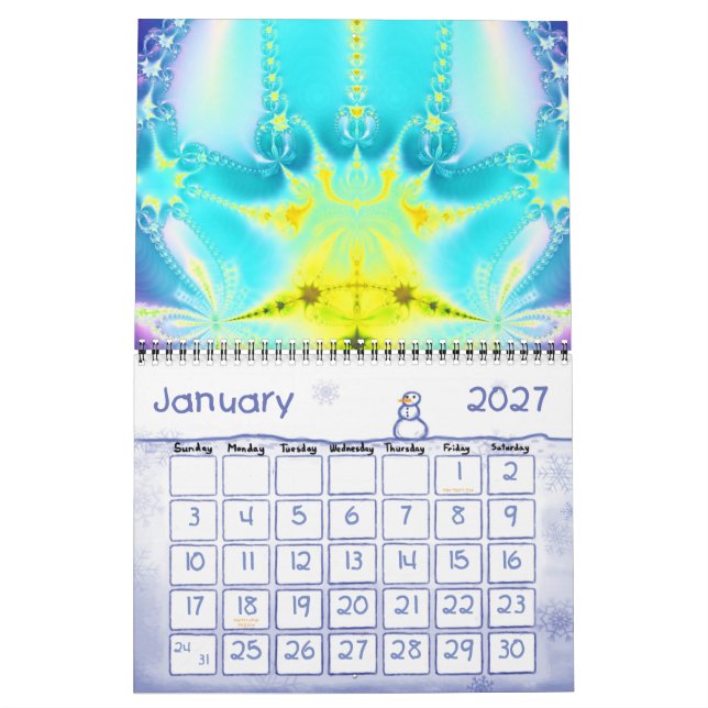 Calendrier Fractales 2011-2012 (Jan 2027)