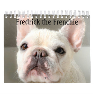 Calendrier French Bulldog Calendar-Fredrick la Cale française