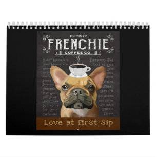 Calendrier French Bulldog Coffee