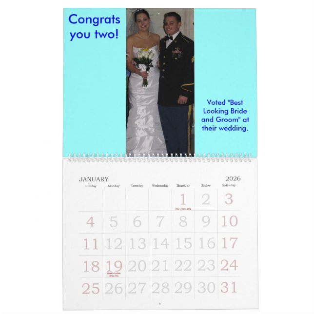 Calendrier Frick Mariage 2009 (Jan 2026)