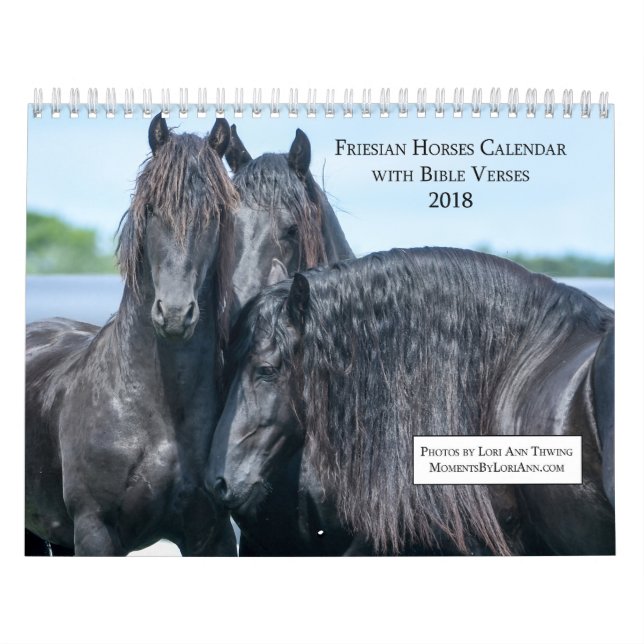 Calendrier frison de cheval avec des vers de bible (Protection)