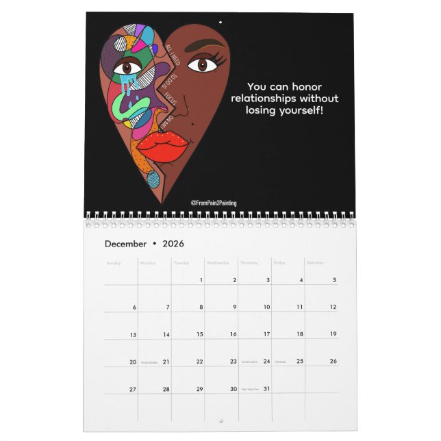 Calendrier From Pain 2 Painting Calendar 2026 (Dec 2026)