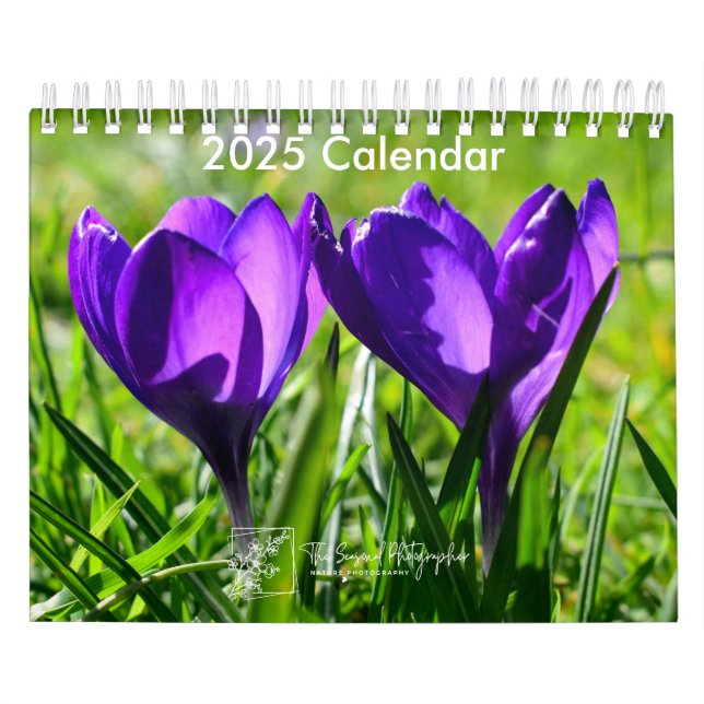 Calendrier Full Bloom 2025 Calendar two-page small (Protection)