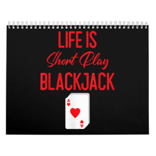 Calendrier Funny Poker   La Vie Est Le Blackjack À Court Temp