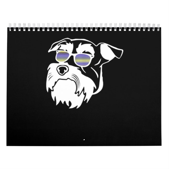 Calendrier Funny Schnauzer Dog (Protection)