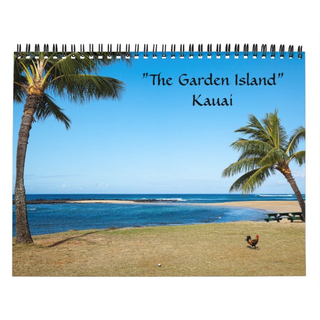 Calendrier Garden Island, Kauai (Protection)