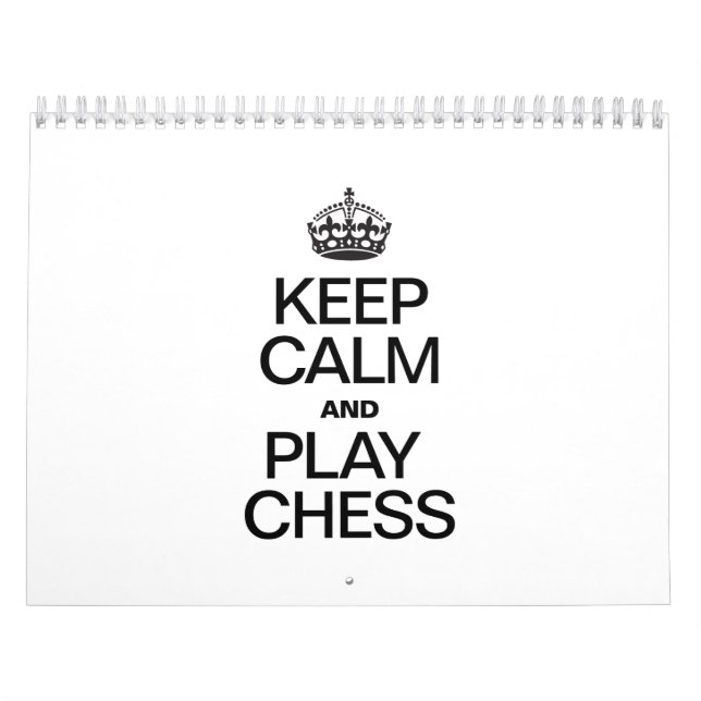 CALENDRIER GARDEZ LE CALME ET JOUEZ AUX ÉCHECS (Protection)
