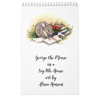 Calendrier George la souris avec l'art par Alissa Hansen Cale