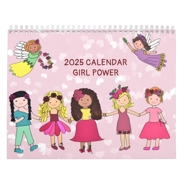 Calendrier Girl Power 2025 Calendar (Medium Size) (Protection)