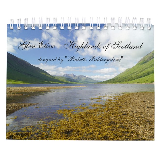 Calendrier Glen Etive (Dos)