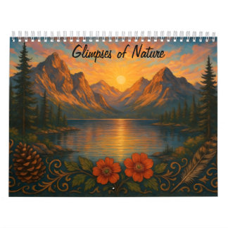 Calendrier Glimpses of Nature Mountain Landscape Calendar