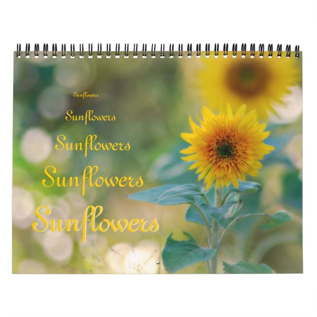 Calendrier glorieux de photo de tournesol (Protection)