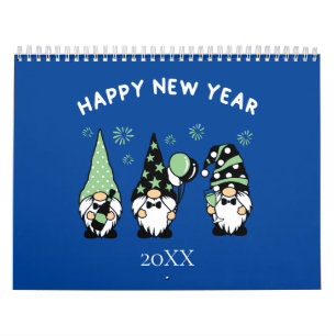 Calendrier Gnomes mignon adorable Calendrier tenda