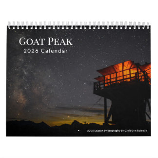Calendrier Goat Peak Fire Lookout - 2026 Calendar