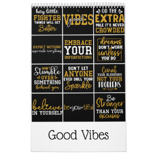 Calendrier Good Vibes