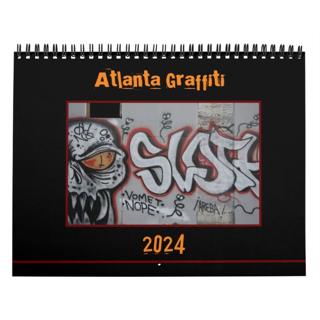 Calendrier Graffiti Atlanta 2024 (Protection)