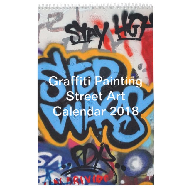Calendrier Graffiti coloré Peinture Street Art 2018 (Protection)