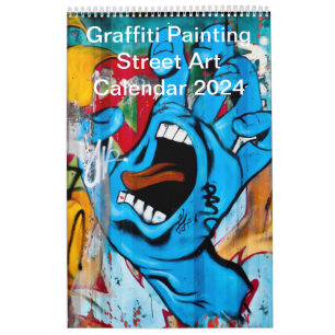 Calendrier Graffiti coloré Peinture Street Art 2024