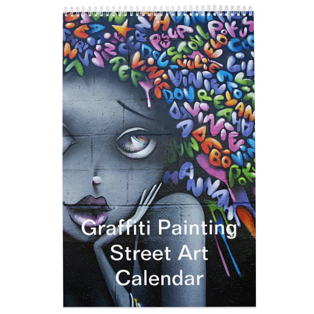 Calendrier Graffiti coloré Peinture Street Art 2025 (Protection)