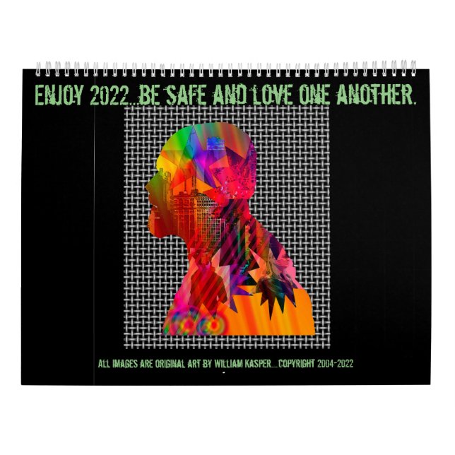 Calendrier GrandCalendrier de deux pages, blanc (Dos)