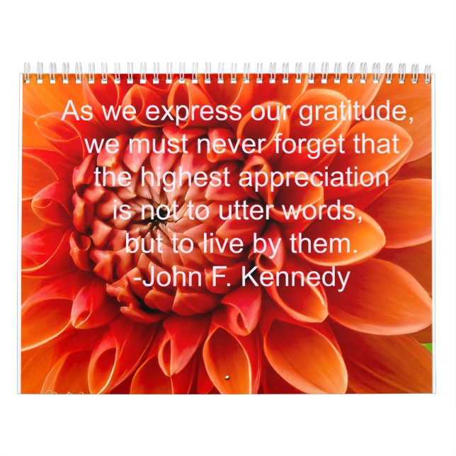 Calendrier Gratitude  (Protection)
