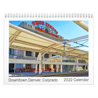 Calendrier Great 2022 Downtown Denver, Co Photo Art Calendrie