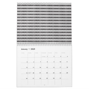 Calendrier Gros plan d'un chat blanc et orange moelleux