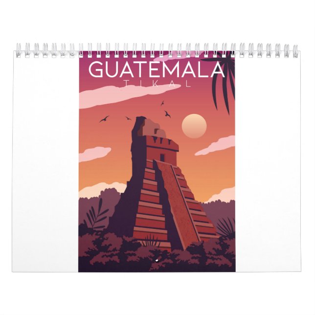 Calendrier Guatemala Tikal (Protection)