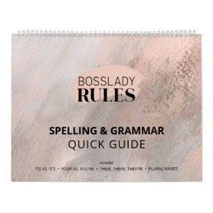 Calendrier Guide d'orthographe et de grammaire correctes des