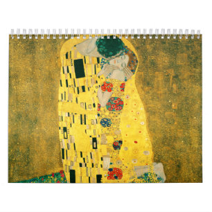Calendrier Gustav Klimt Golden Art The Kiss for Lovers
