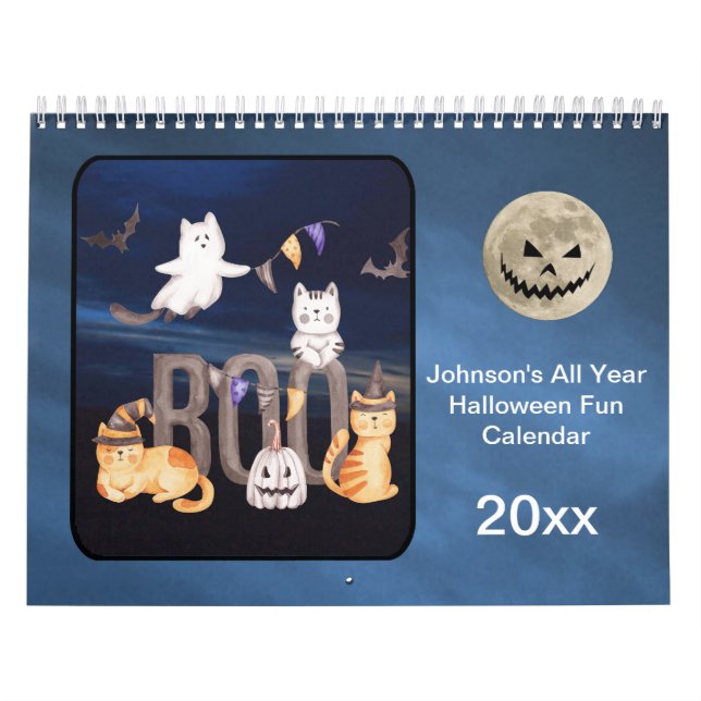 Calendrier Halloween pour le plaisir Toute l'année personnali (Protection)